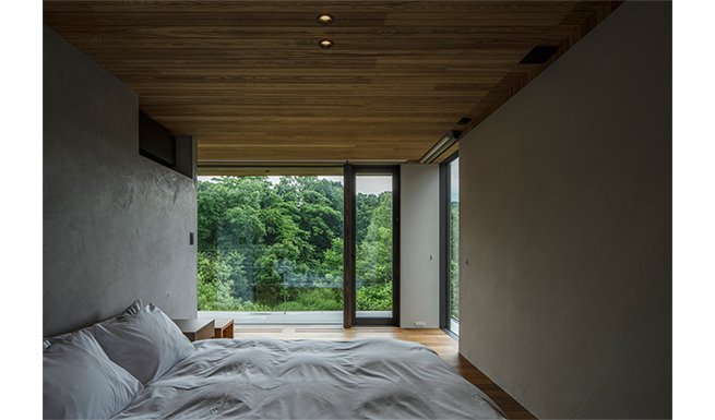 3階マスターベッドルーム。一番の眺望を用意した。